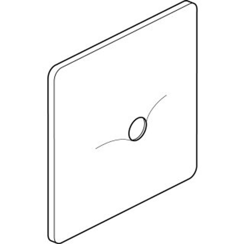 IDEAL STANDARD A960343XJ Rosette, für Urinal, Edelstahl