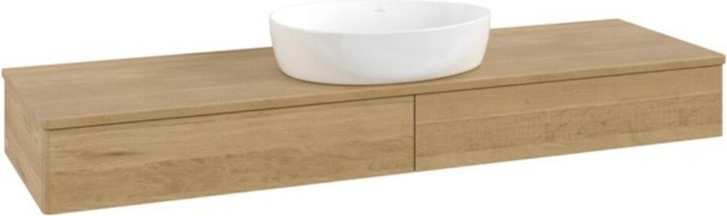 V&B Waschtischunterschrank ohne Frontstruktur Antao 160x50cm, WBP-farbe honey oak, honey oak