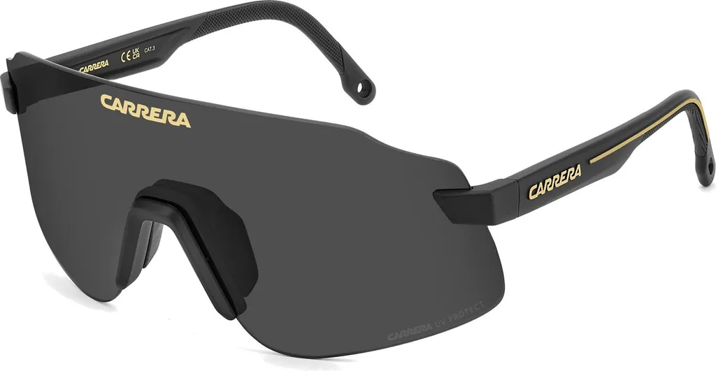 Lunettes Carrera C SPORT 16/S Noir Mat Verres Gris Anti-Éblouissement