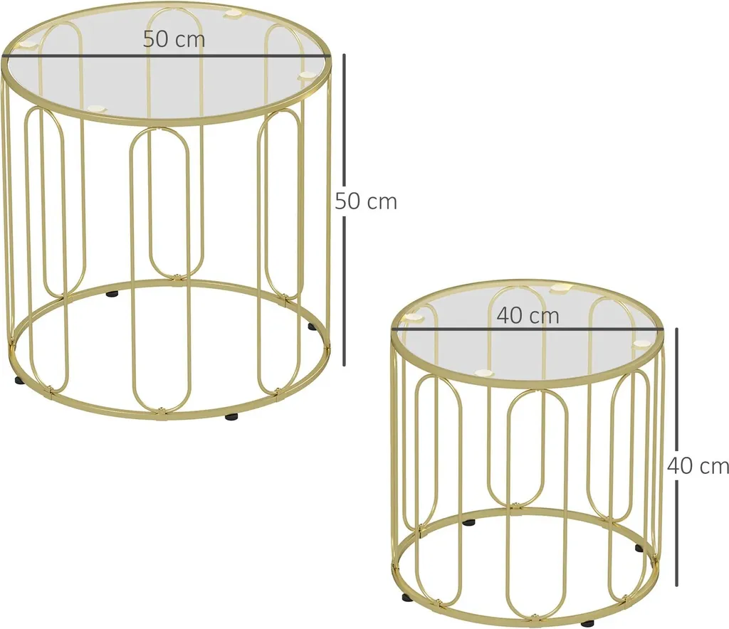 Tables d'Appoint Or Gain de Place - Solution Déco pour Petits Salons