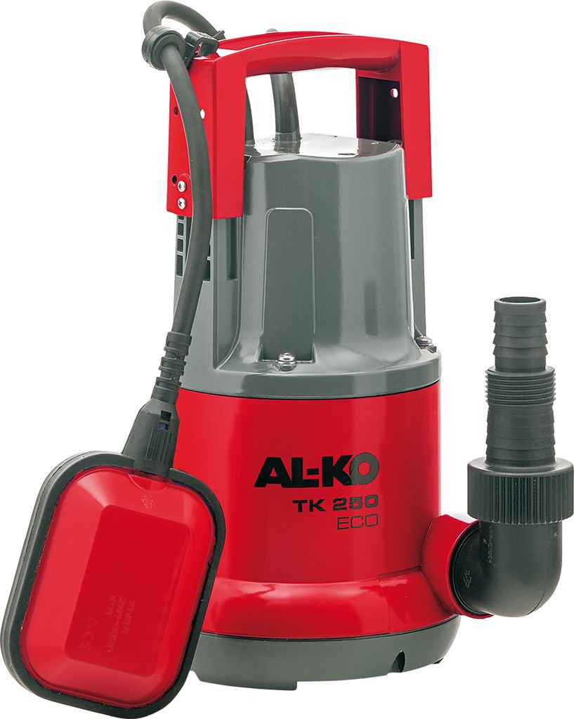 AL-KO Klarwasser-Tauchpumpe TK 250 ECO (250 Watt Motorleistung, 6.000 l/h max. Fördermenge, 6 m max. Förderhöhe, 5 mm max. Korngröße)