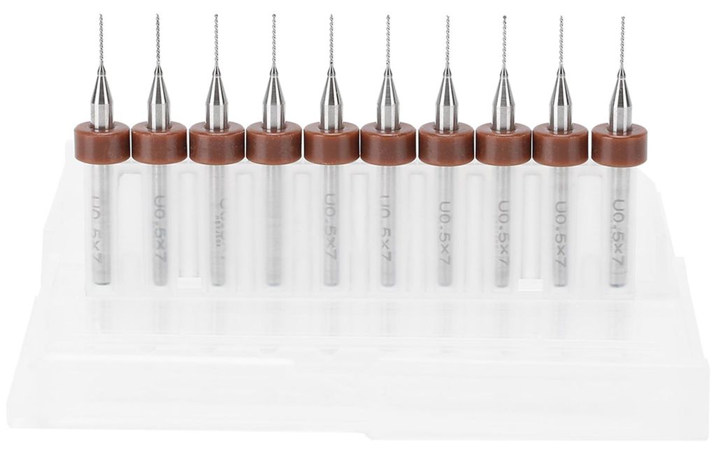 10-teiliges Mini-Bohrerset für Holzarbeiten, Uhren und Handyreparaturen – 0,5 mm