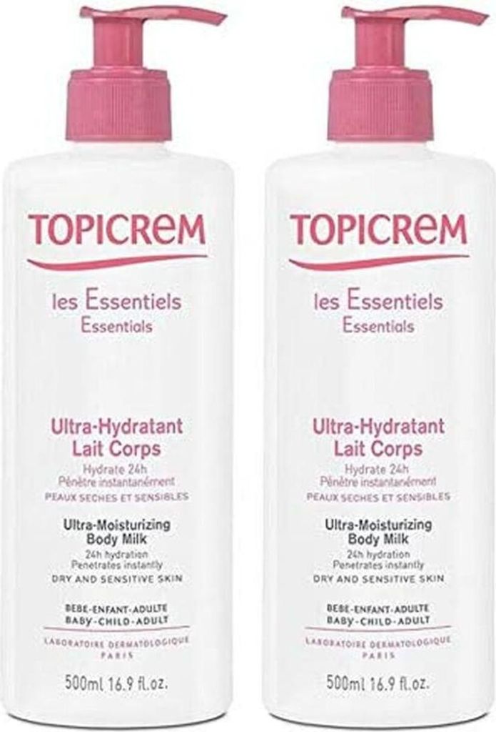 TOPICREM Lait corporel ultra hydratant 2 x 500ML Image du produit 