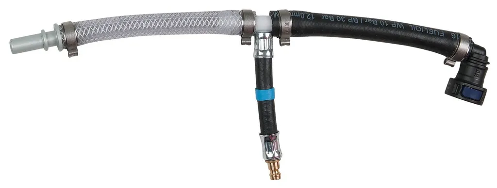 KS Tools Pièce en T 11.8 x 25 mm bleu clair pour circuit de carburant