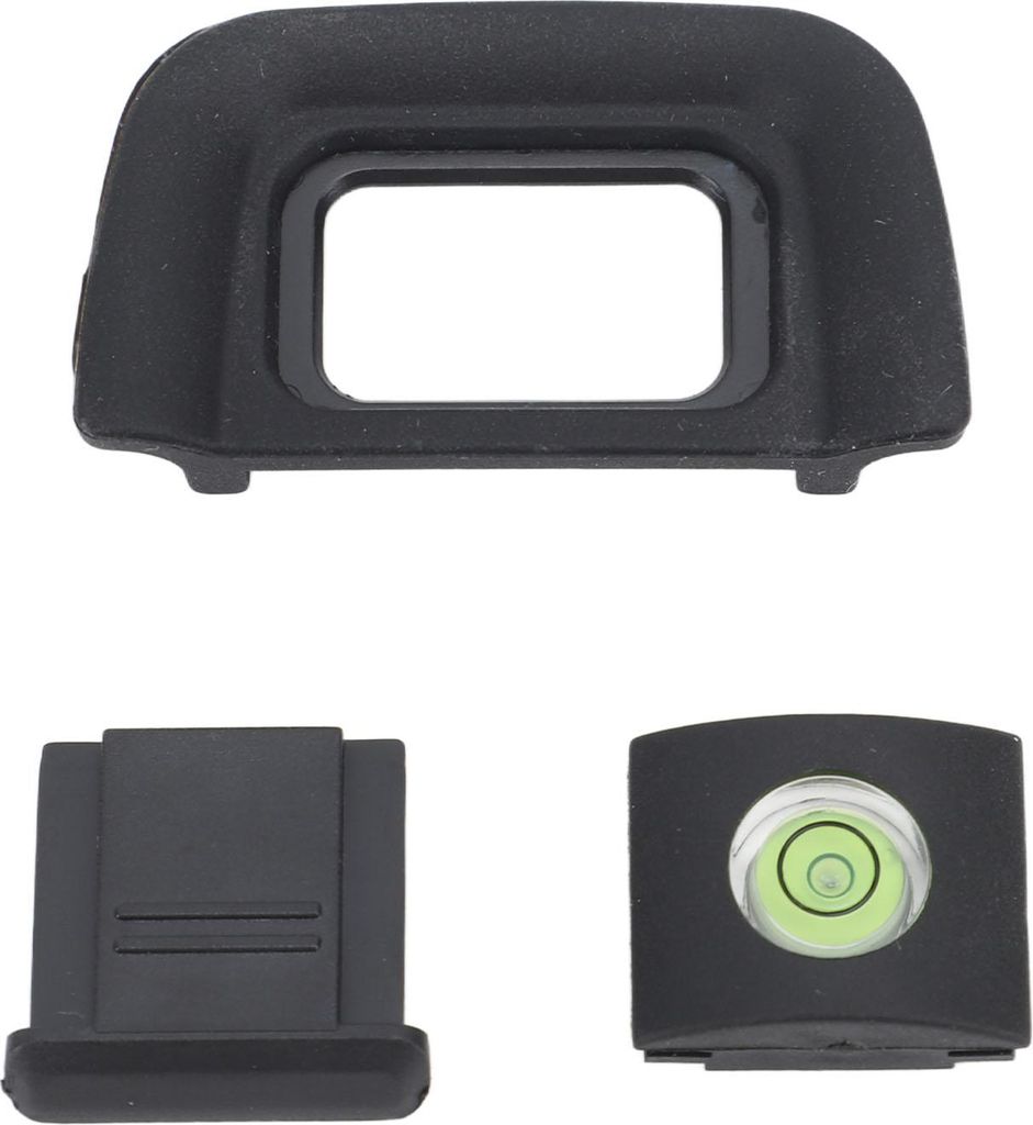 Kamera-Okular-Augenmuschel, 22-mm-Sucher mit Blitzschuhabdeckung und Wasserwaage, Ersatz für Nikon D5200, D5100, D3100, D3000