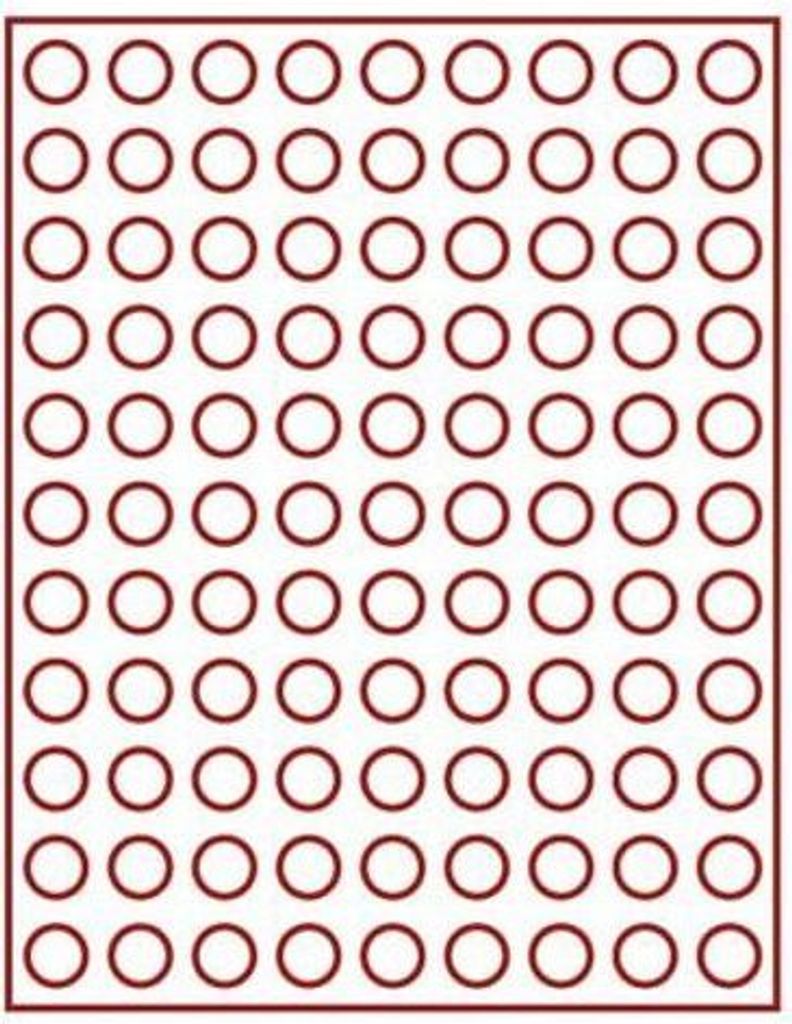 Lindner 2550E Velourseinlage rot 2550E (Ø 20 mm)