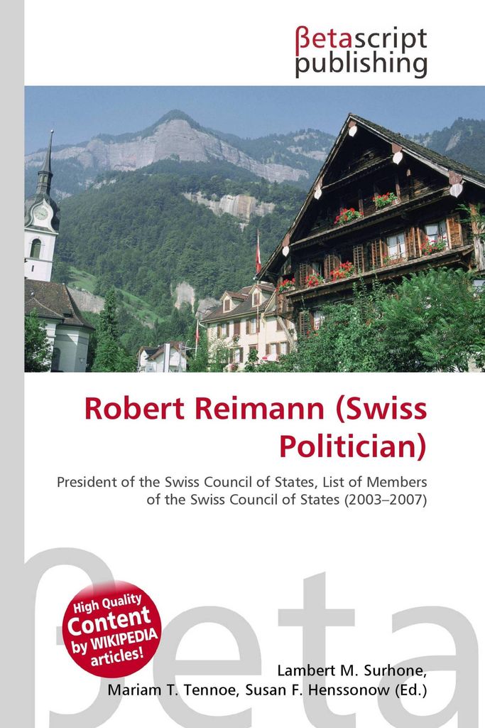 Robert Reimann (Swiss Politician)