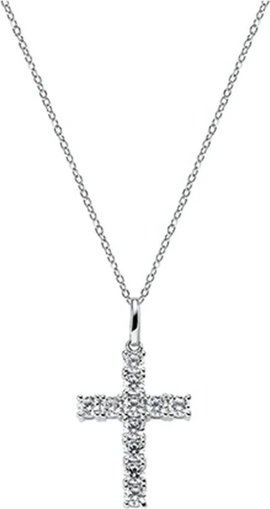 Collier Amen CRBB01 : Le Cadeau Idéal pour Femme en Argent et Cristaux