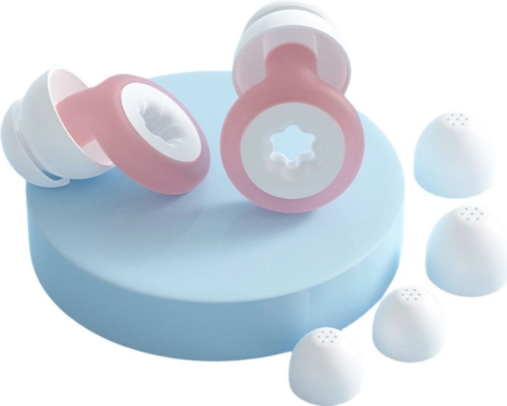 INF Silikon-Ohrstöpsel: Lärmreduzierung für ruhigen Schlaf Rosa