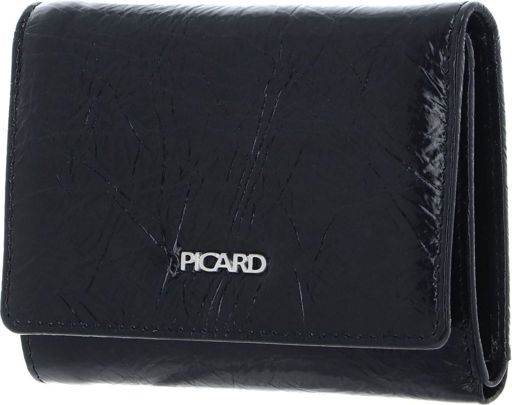 PICARD Leder Geldbörse Cool Down 1 Flap Wallet Black schwarz