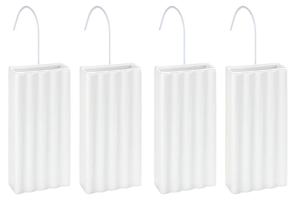 WENKO 4er Set Luft Befeuchter Keramik mit Haken Raum Produktbild 