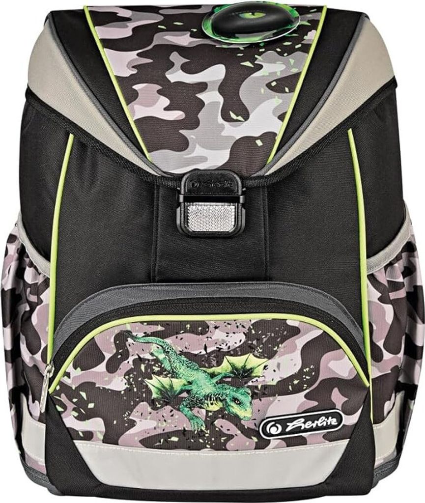 Herlitz Ultralight Camo Dragon Schultasche Produktbild 