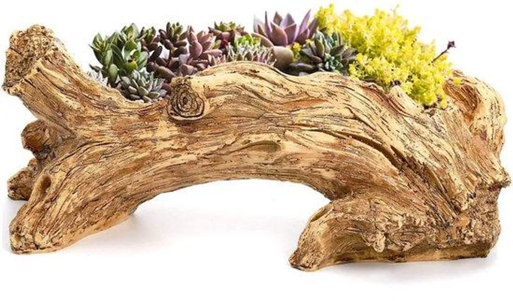 Pot de fleurs imitation bois : le design naturel sans entretien