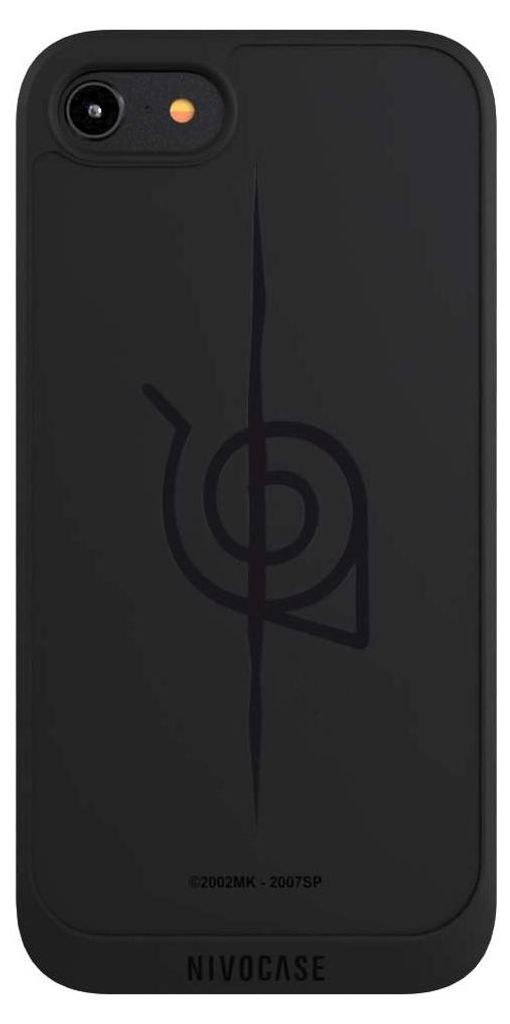 NIVOCASE Handyhülle für Apple iPhone 7 Hülle NIVOpure Case Schwarz Naruto Shippuden Sasuke Konoha