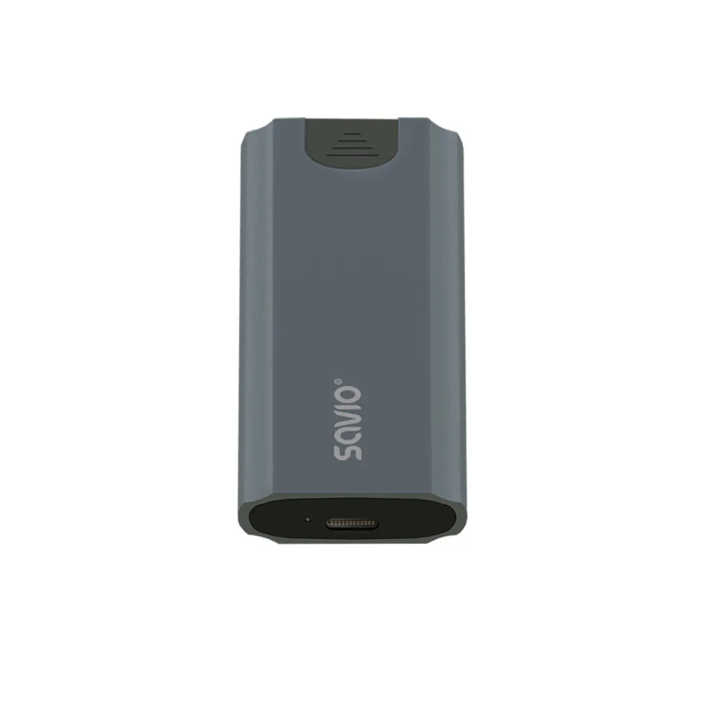 Savio AK-67 Enclosure SSD M.2 Grigio Siderale USB-C 3.1 NVMe - 10