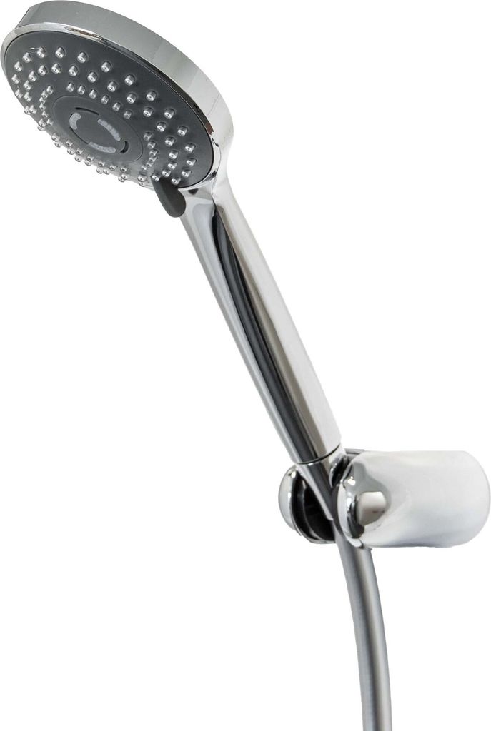 tecuro Wannenset Komfort-100 - mit 3 Funktionen Handbrause, Brauseschlauch 125 cm, Wandhalter 5-fach verstellbar