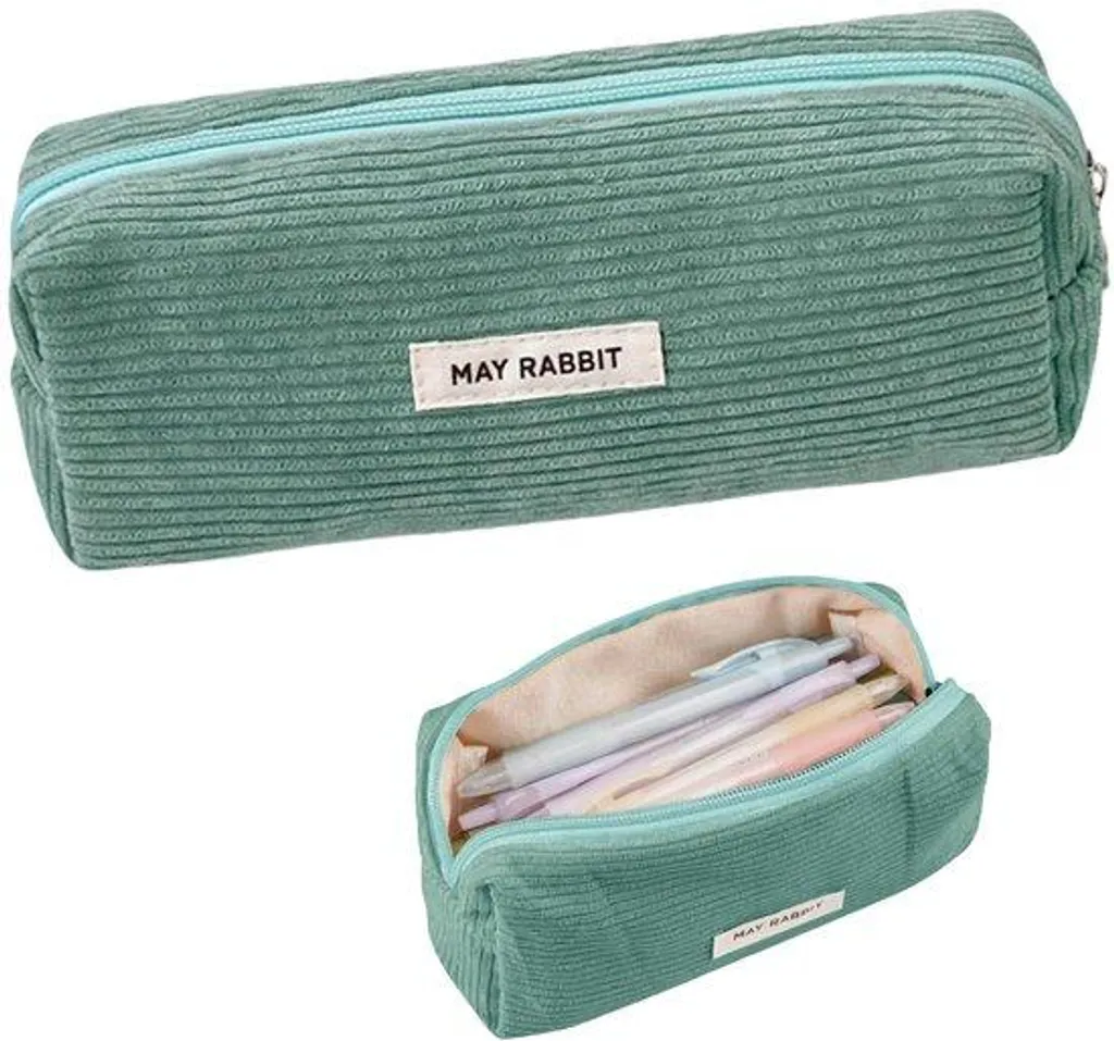 Étui en velours vert : ne perdez plus vos stylos dans votre cartable