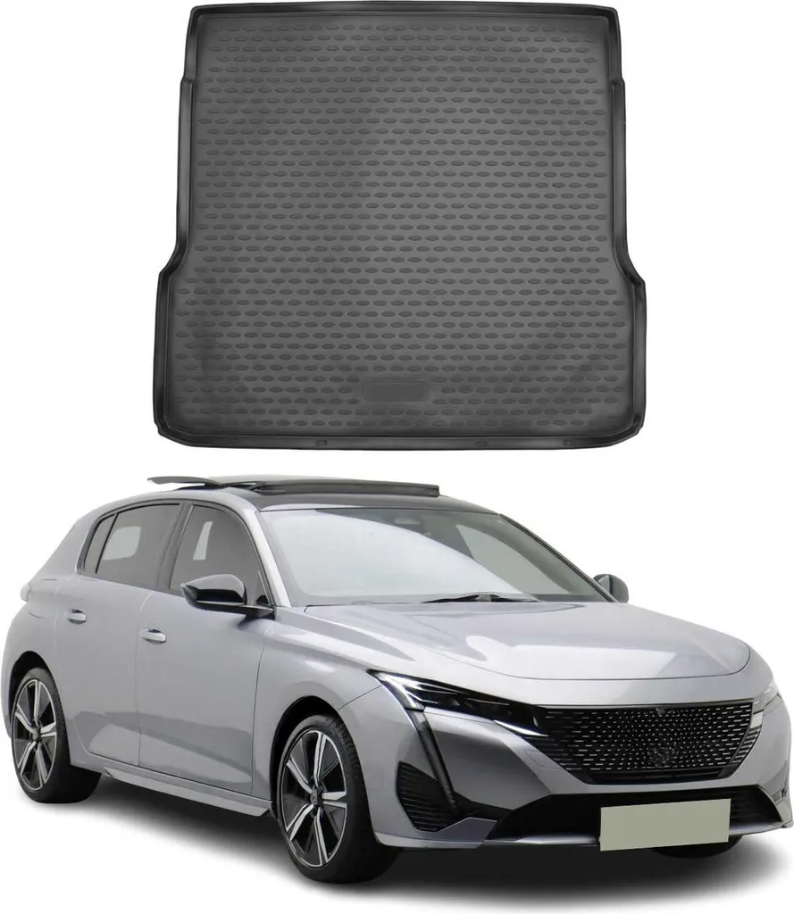 Tappetini Auto in Gomma TPE per Peugeot 308 2022-2024 - Kit Completo 4 Pezzi