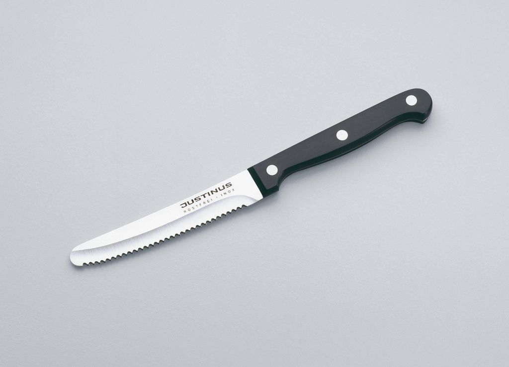 Brötchenmesser - L 21,5 cm - Edelstahl - Bakelitgriff Produktbild 