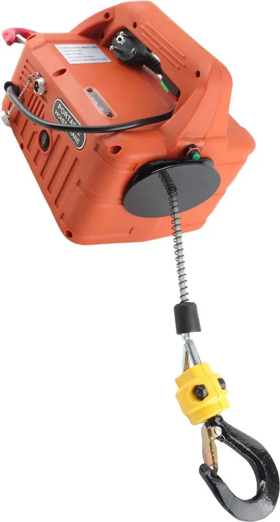 Palan manuel robuste avec câble en acier - Modèle portable version Europe - 9