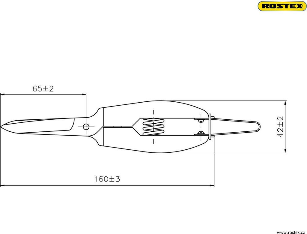 Nůžky řemeslnické 2405, 160 mm, ROSTEX Obrázek produktu 7