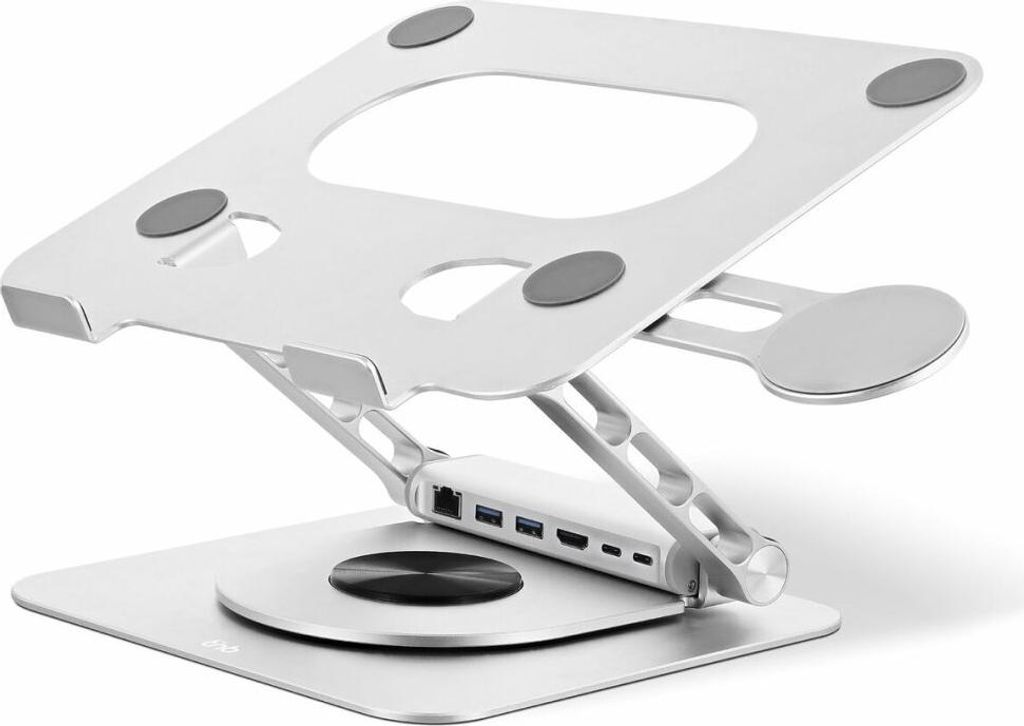 T'nB NBSTANDHUB, Laptop- & Tablet-Ständer, Aluminium, Aluminium, 40,6 cm (16"), 360°, 225 mm