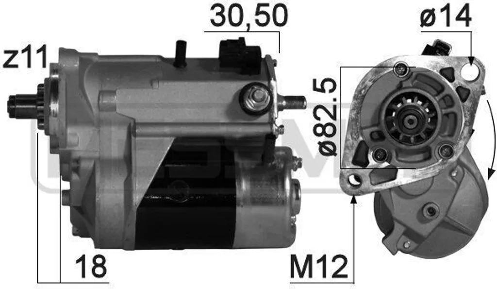 Démarreur pour Toyota Hilux et 4 Runner - Idéal pour Usage Intensif