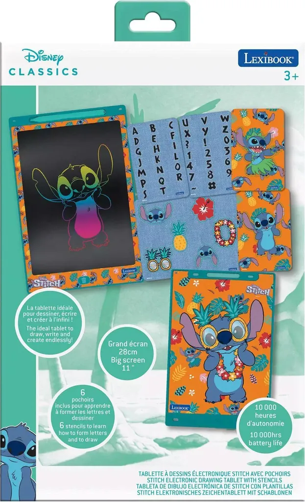 Tablette de Dessin Stitch Écran Multicolore et Stylet Haute Précision