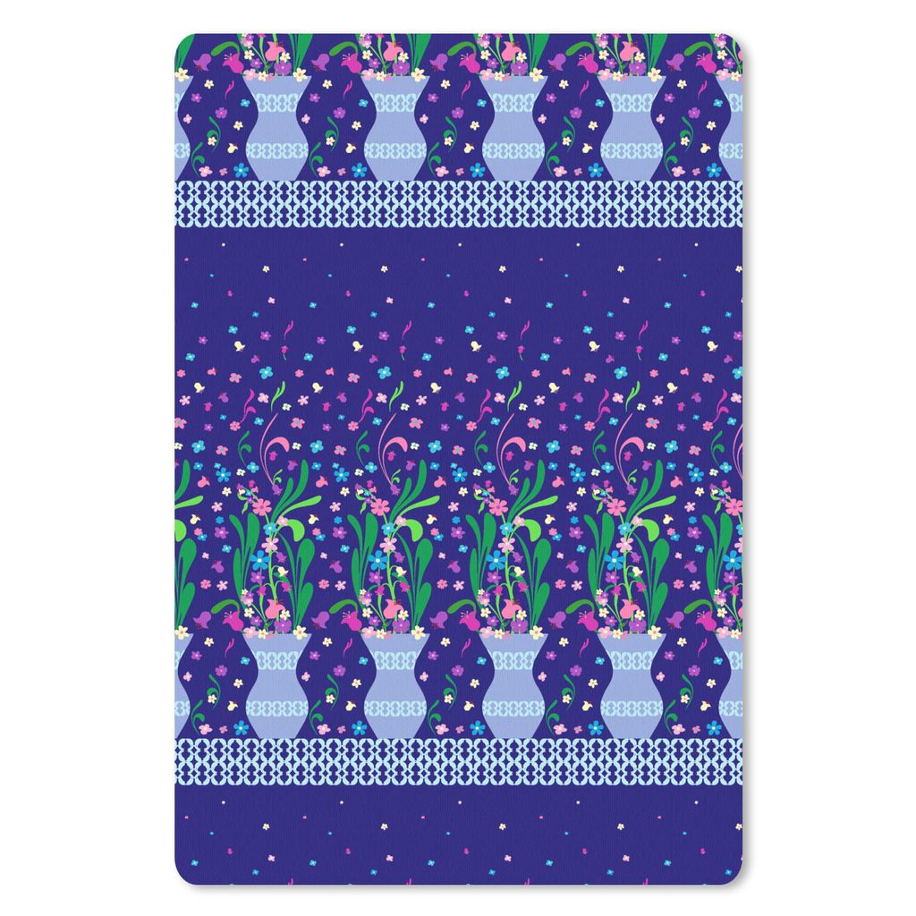 MuchoWow Mauspad Mousepad Blumen - Muster - Frühling 18x27 cm - Mousepads - Maus Mat - Pad - Mausunterlage