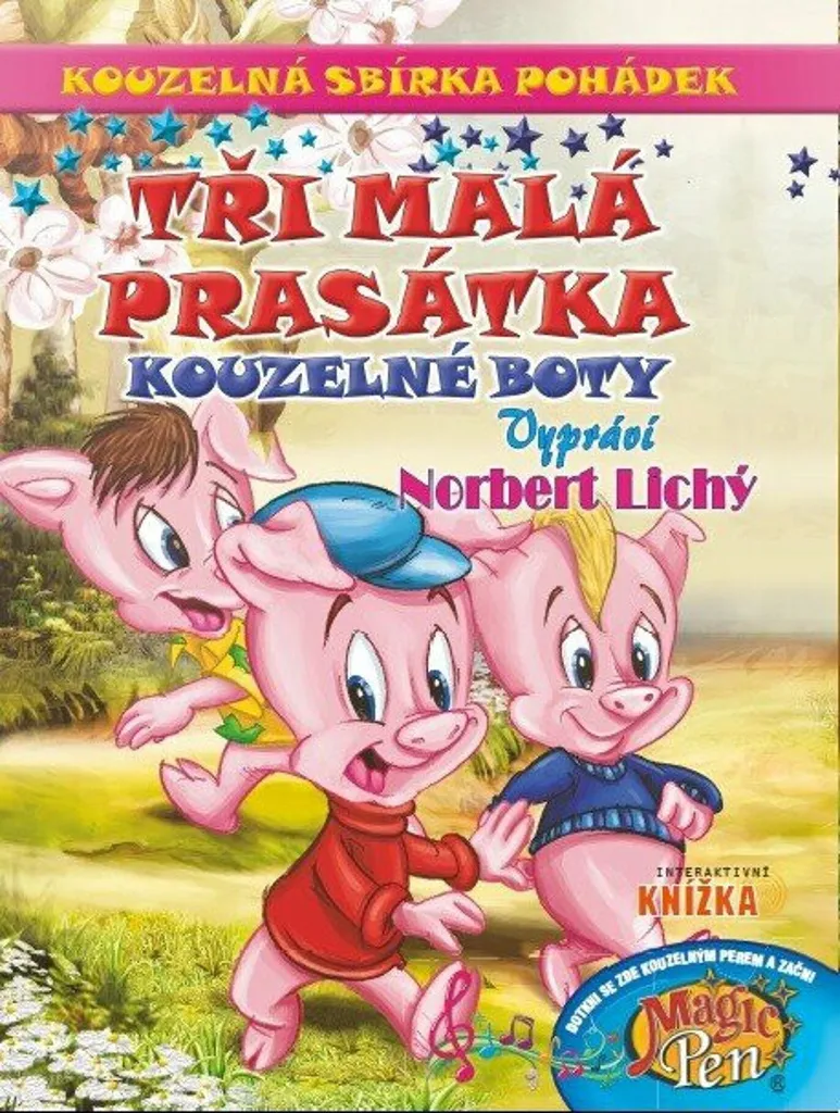Livre interactif Trois petits cochons et bottes magiques pour enfant