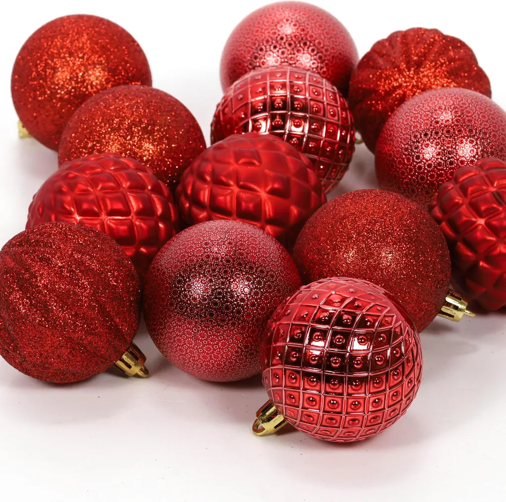 Lot de 35 boules de Noël 6 cm incassables pour décoration de fête - 6