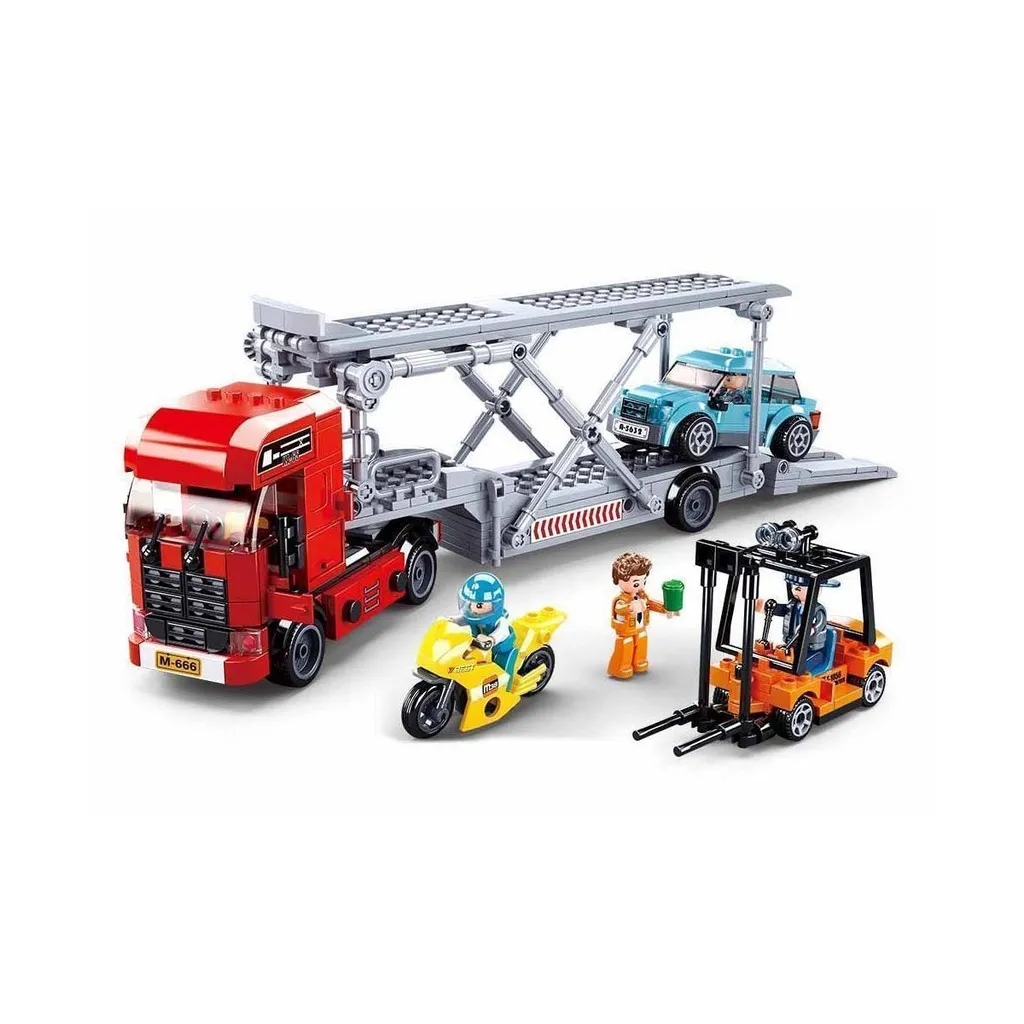 Construire un Camion Transporteur Réaliste Sluban M38-B0880 en Plastique