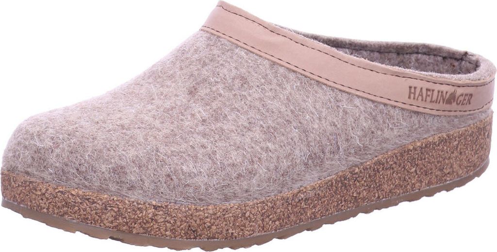 Haflinger Grizzly Torben Damen, Herren Wollfilz Hausschuhe Produktbild 