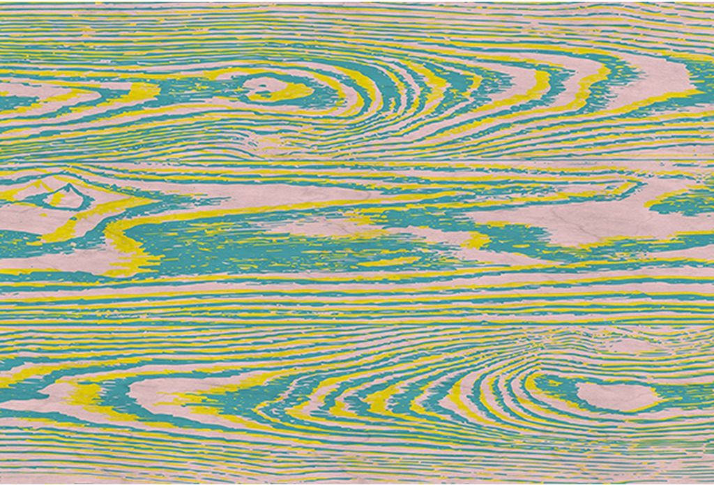 Tadessi Fototapete | Modern | 4.00 m x 2.70 m | Gelb | Blau | Wandbild | Digitaldruck