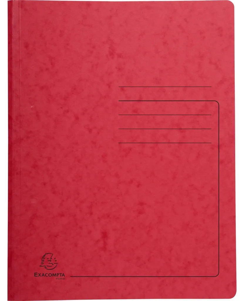 Chemise à élastique Exacompta 240225E en carte Colorspan A4 rouge x25