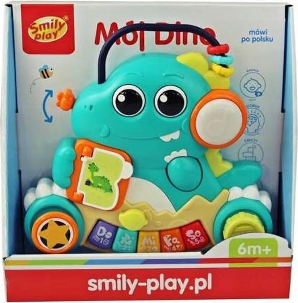 Dino Interactif SmilyPlay SP85213 - Piano et Jouet d'Éveil