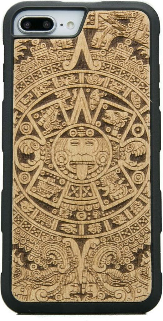 Holzhülle für iPhone 8 Plus / 7 Plus / 6S Plus / 6 Plus, Bewood Aniegre Aztekischer Kalender