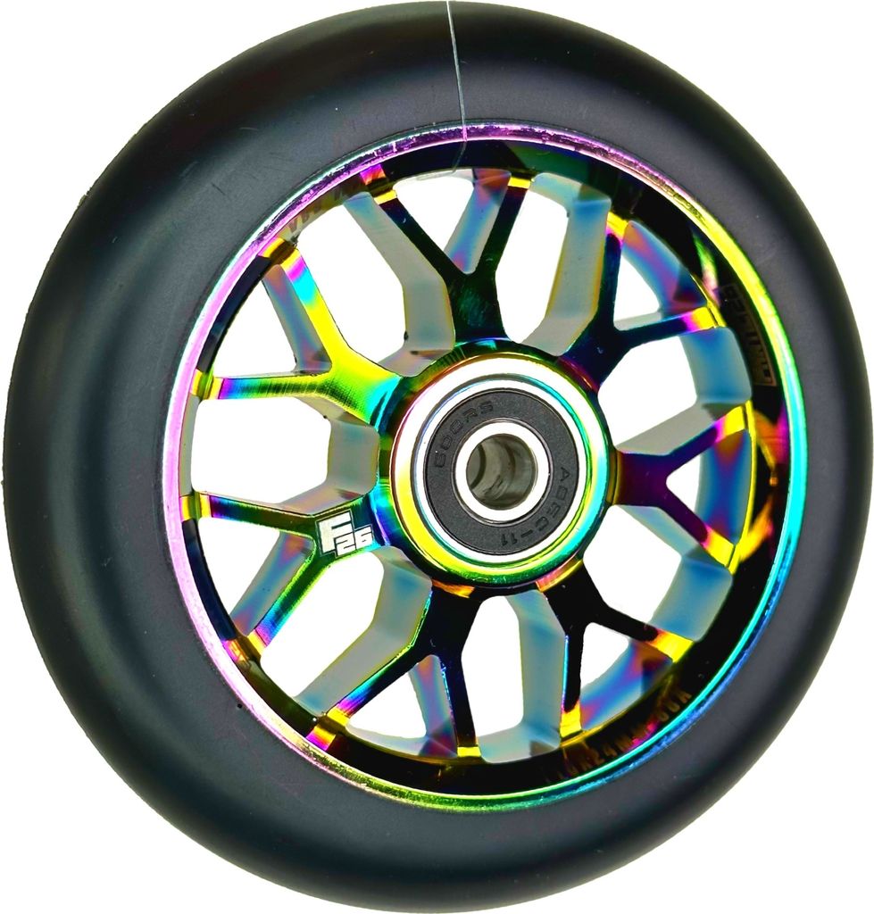Fantic26 Spy7 Stunt-Scooter Rolle 110mm Abec11 Neochrome/Pu Schwarz