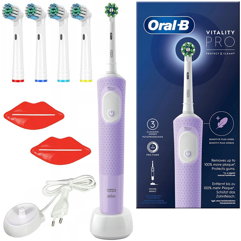 Elektrický zubní kartáček Oral-B Vitality Pro D103 Purple + Obrázek produktu 
