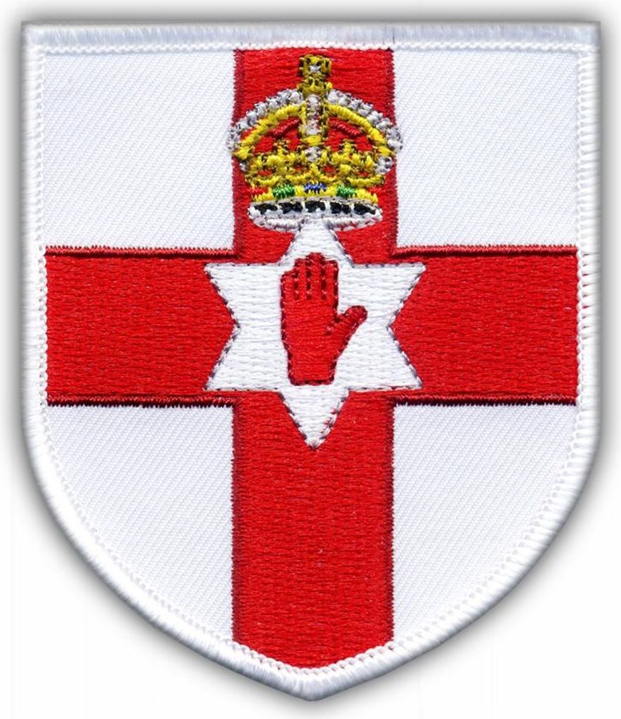 Patchion Coat of arms of Northern Ireland - Magnetic Backing - Embroidered Patch/Badge/Emblem