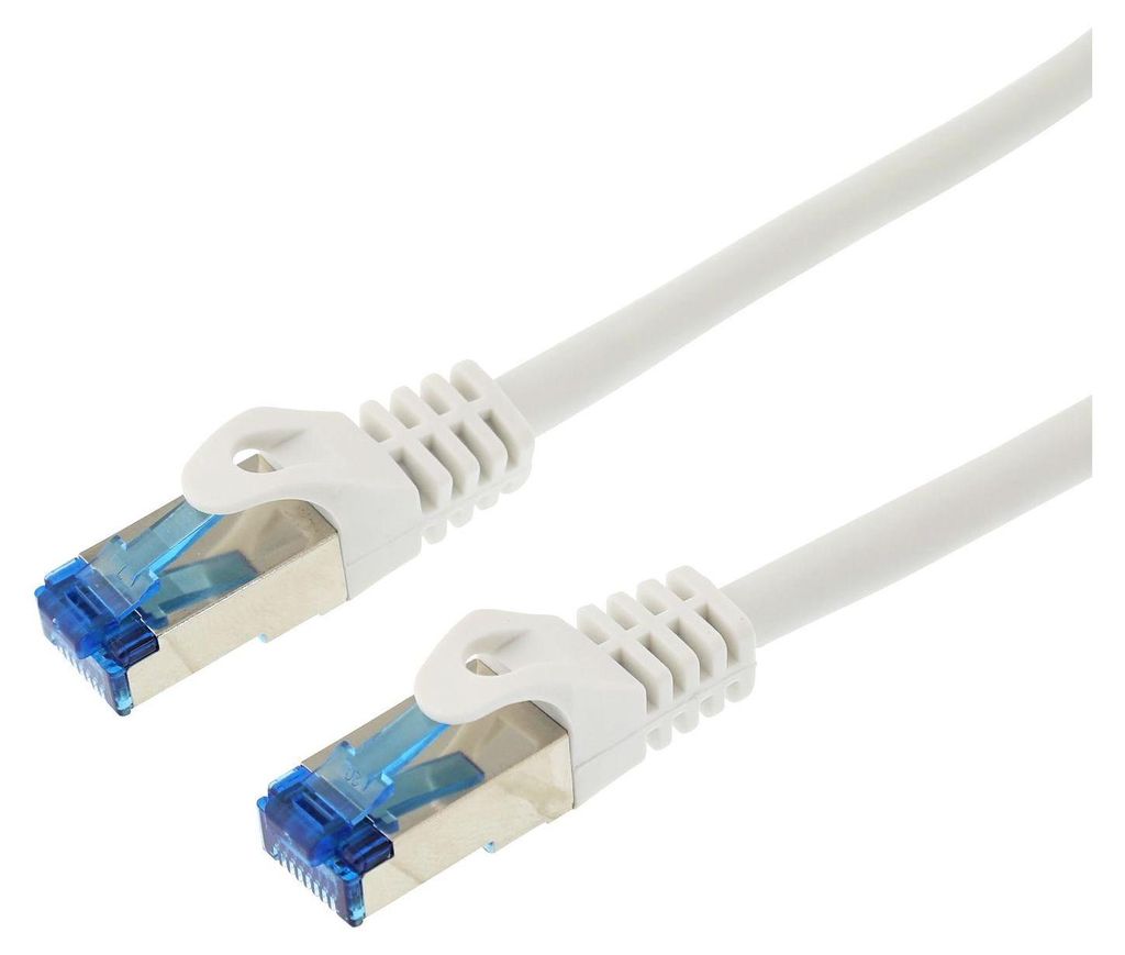 LOGON TCR55SS100W, 10 m, Cat5e, F/UTP (FTP), RJ-45, RJ-45, Weiß