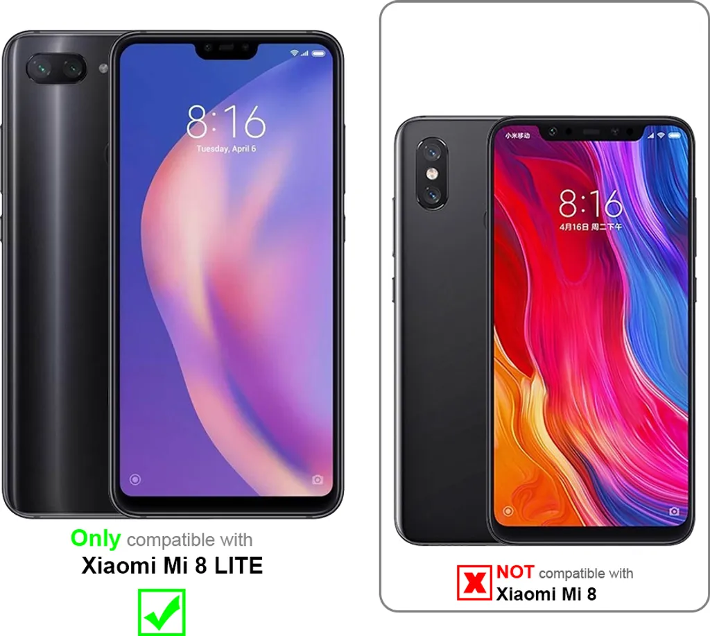 Savvies 6 Pellicole Protettive Trasparenti Per Xiaomi Mi 8 / Mi 8 Pro, Antigraffio, Applicazione Senza Bolle