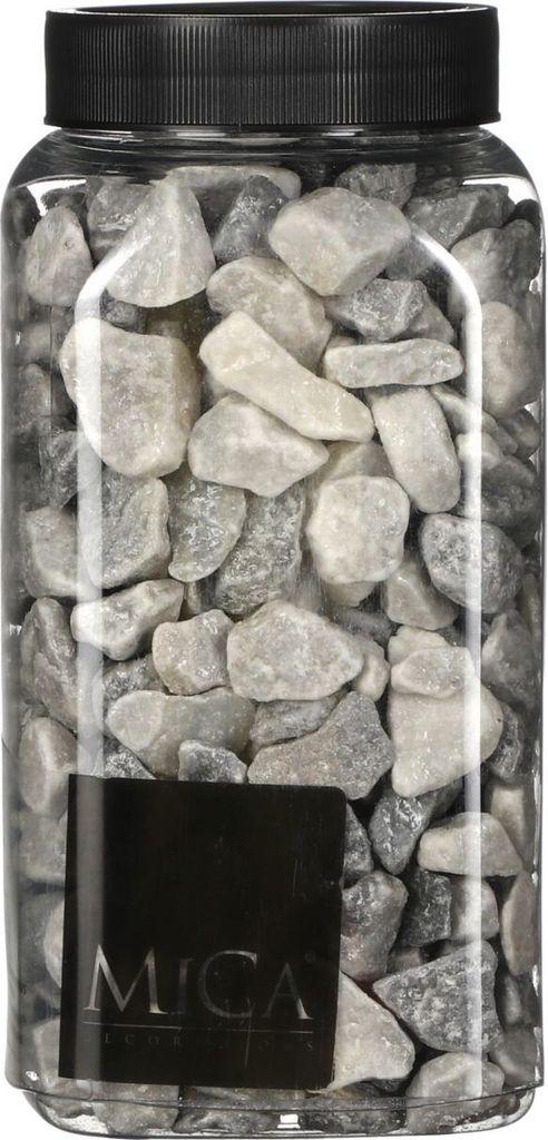 Mica Decorations Dekorative Steine hellgrau 650 ml 1 kg Produktbild 
