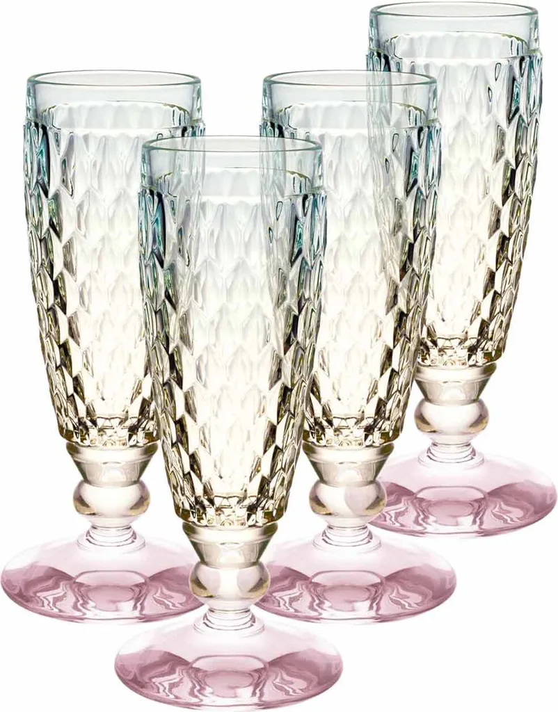 Set di 4 bicchieri da champagne Villeroy & Boch Boston Pearl da 120 ml