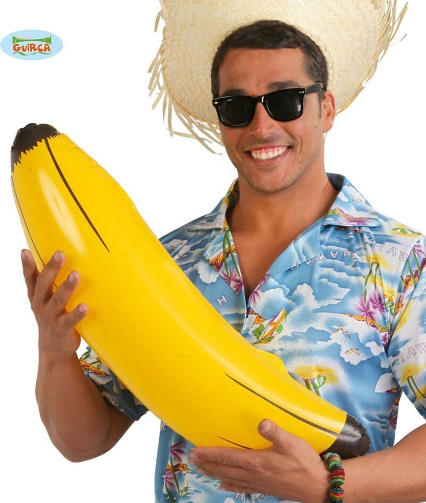 Hawai Sommer Party Dekoration Aufblasbare Banane Pool Spaß Gartenspiel Outdoor Event Tropische Feier, Farbe: Gelb
