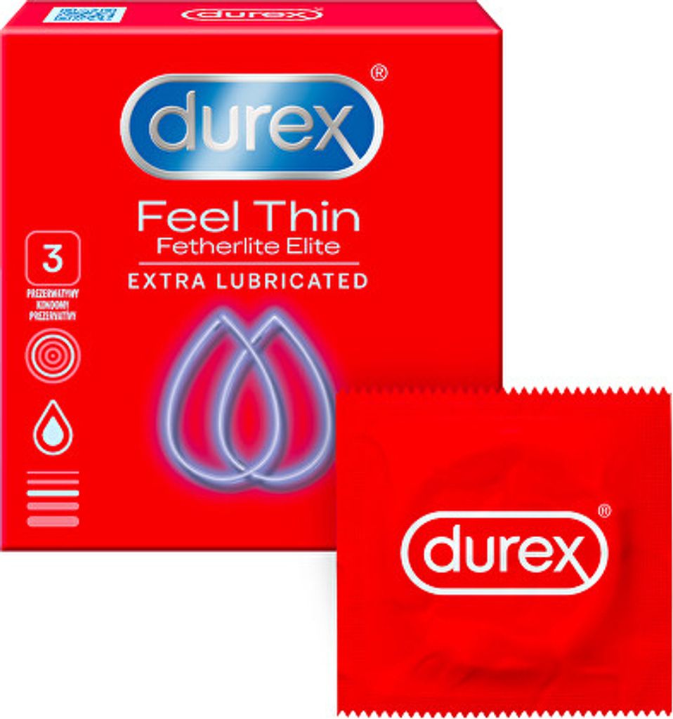 DUREX Feel Thin Extra Lubrificato 3 pz Immagine del prodotto 