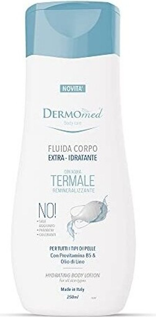 Dermomed Thermal Feuchtigkeitscreme, Langanhaltende Pflege für Trockene Haut, 250ml