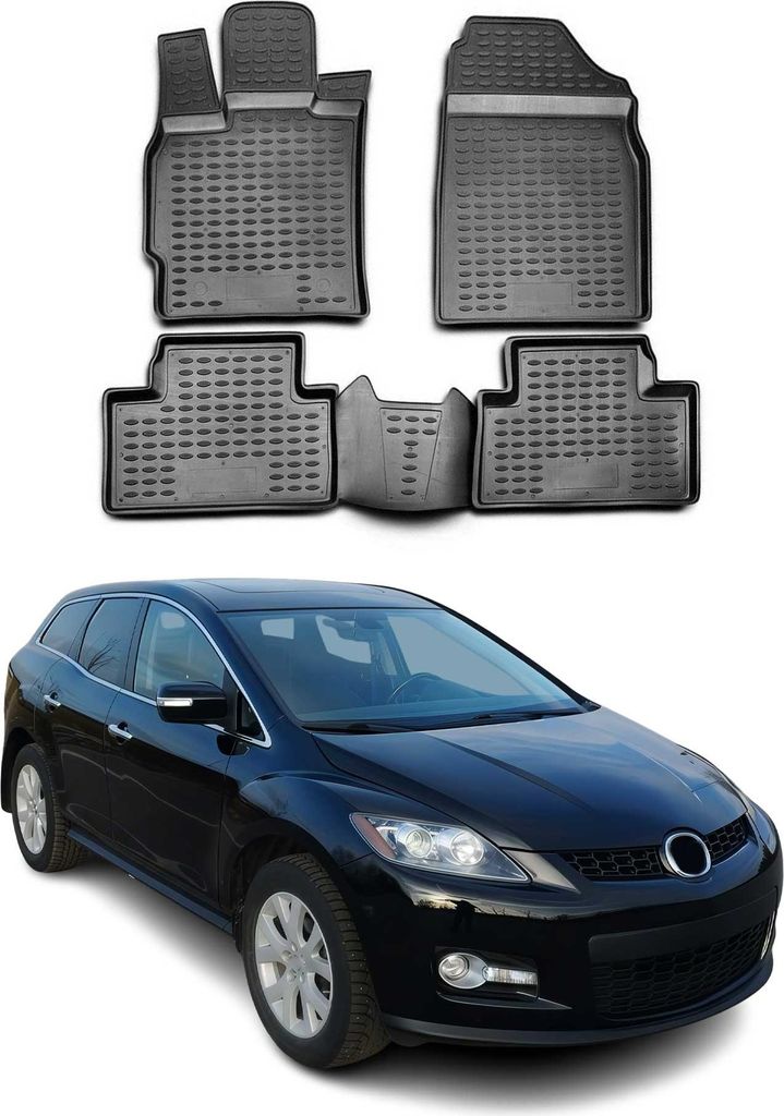 2006-2014 Mazda CX-7 Podlahové rohože TPE černé 4 ks Obrázek produktu 