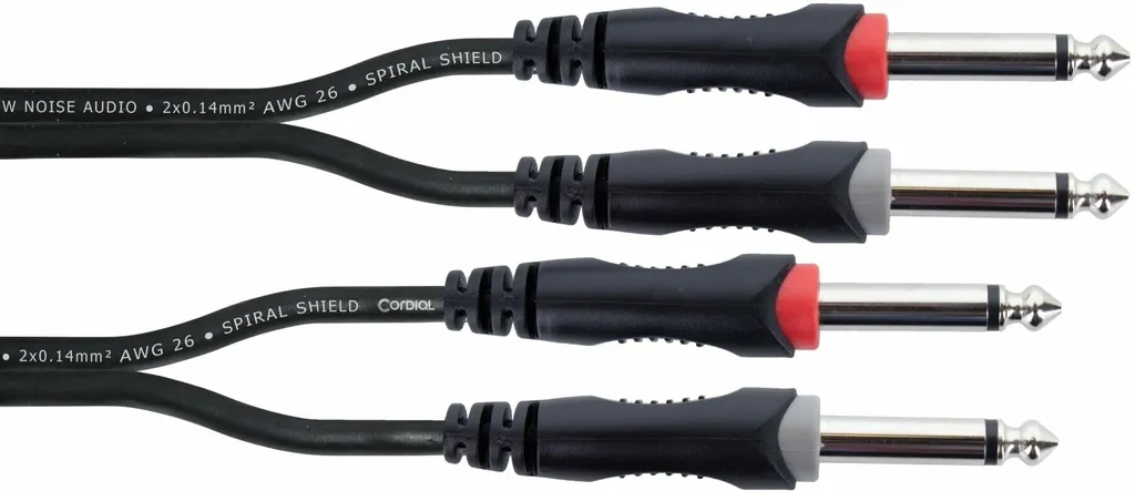 Câble audio Cordial EU 6 PP 6m - Jack 6.35mm mâle vers mâle (1/4")