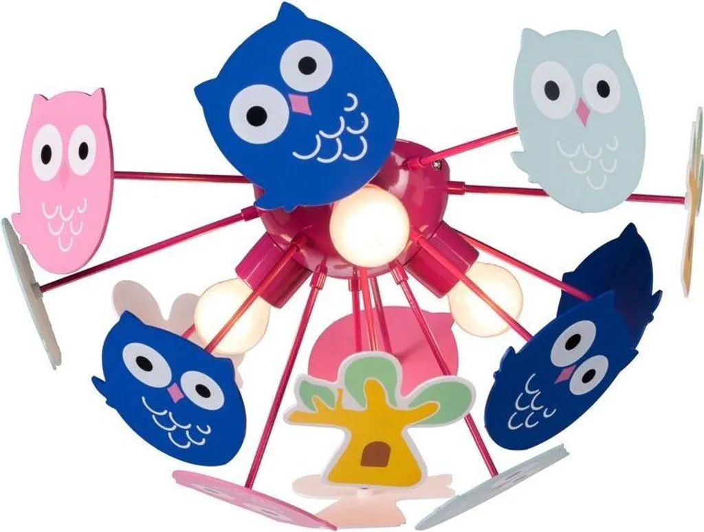 Rabalux 6389 Birdy: Lampada Soffitto 3 Luci E14 Metallo/Plastica